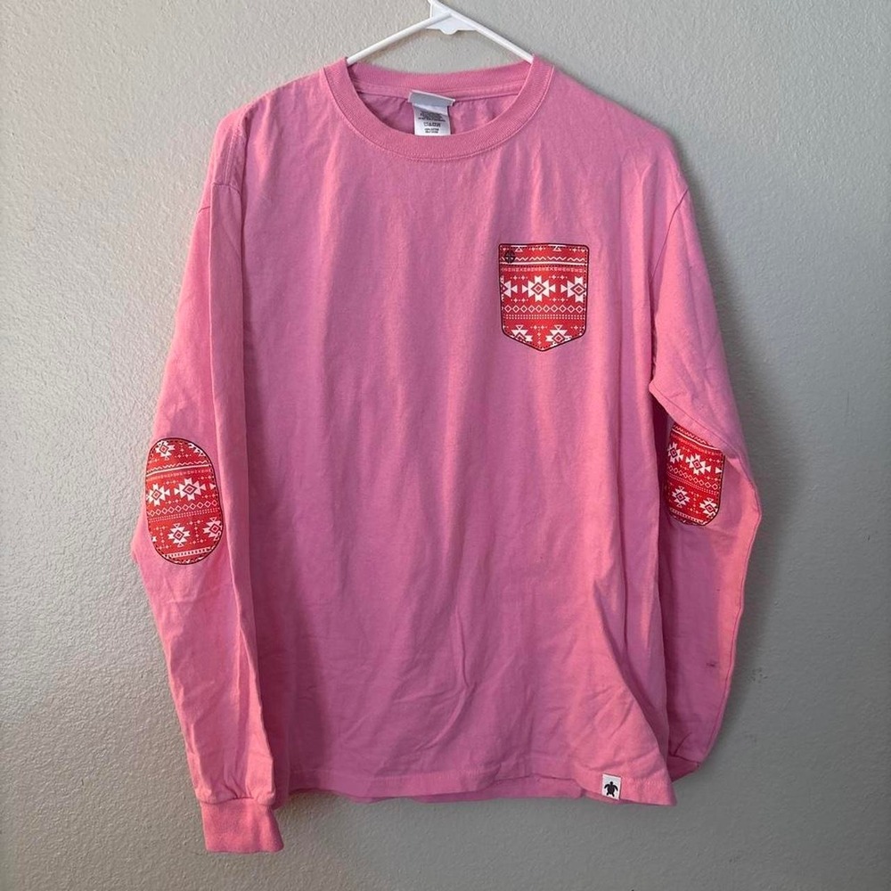 Pink simply southern long sleeve Christmas shirt